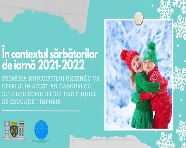 Primăria municipiului Chișinău va oferi și în acest an cadouri cu dulciuri copiilor din instituțiile de educație timpurie